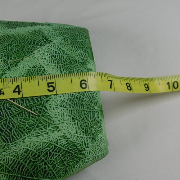 Green Leaves Design Embossed Decorative Display Tabletop Indoor/Outdoor Vase Bow - Picture 7 of 9